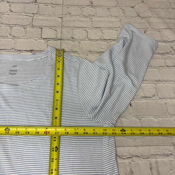 J. Jill 3/4 Sleeve Scoop Neck Tee T-Shirt Top 2X Stripes Pima Cotton C026 -30 - Picture 4 of 15